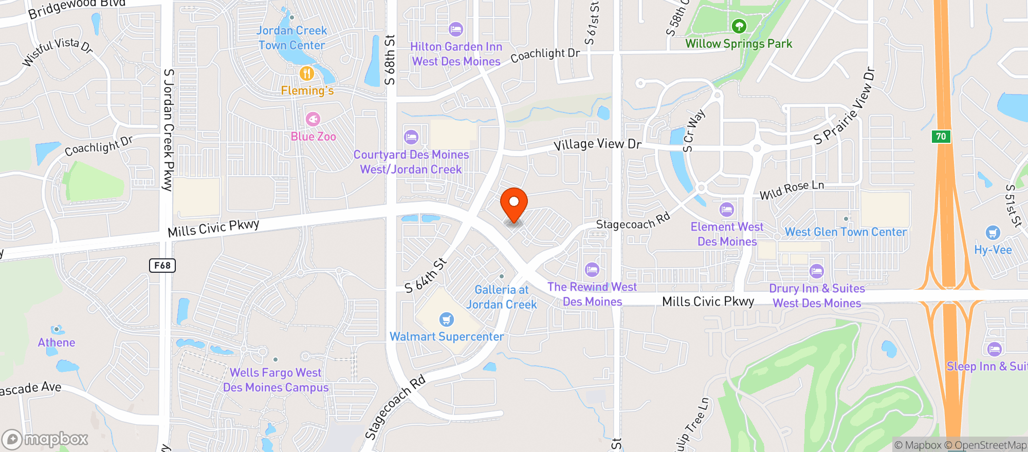 Map showing Trader Joes #721