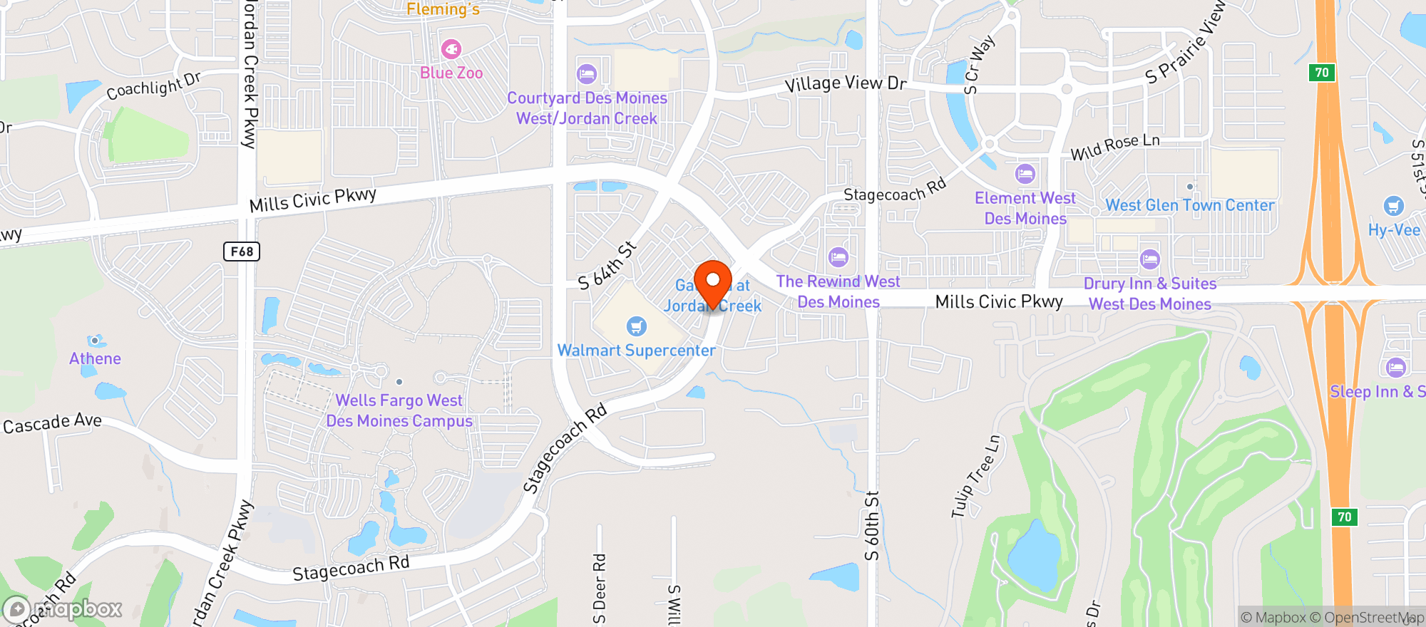 Map showing Walmart Supercenter