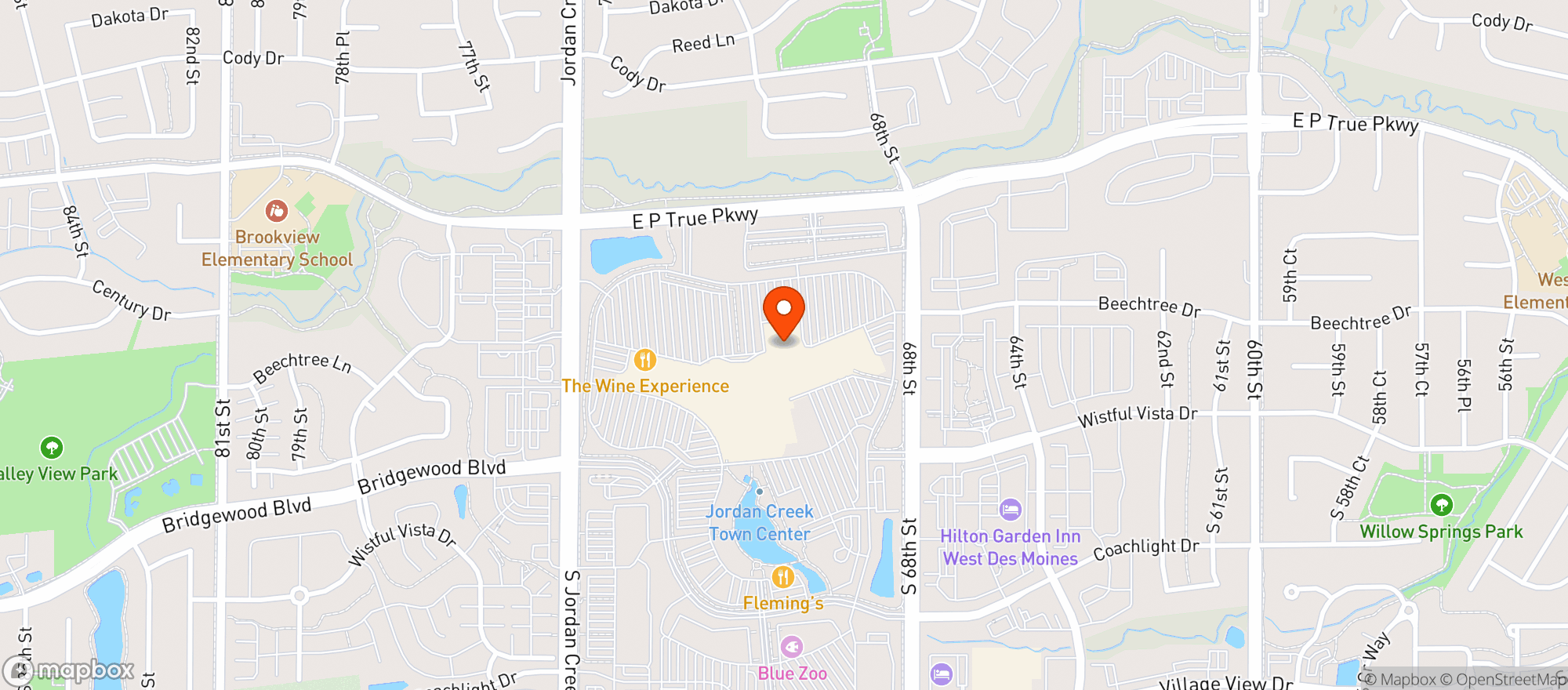 Map showing Cheesecake Factory #86