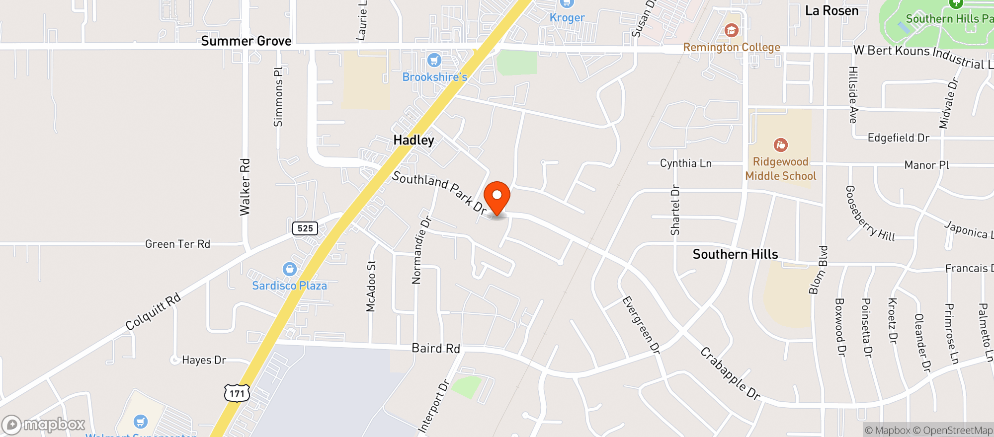 Map showing ZIPPY B LIQUOR