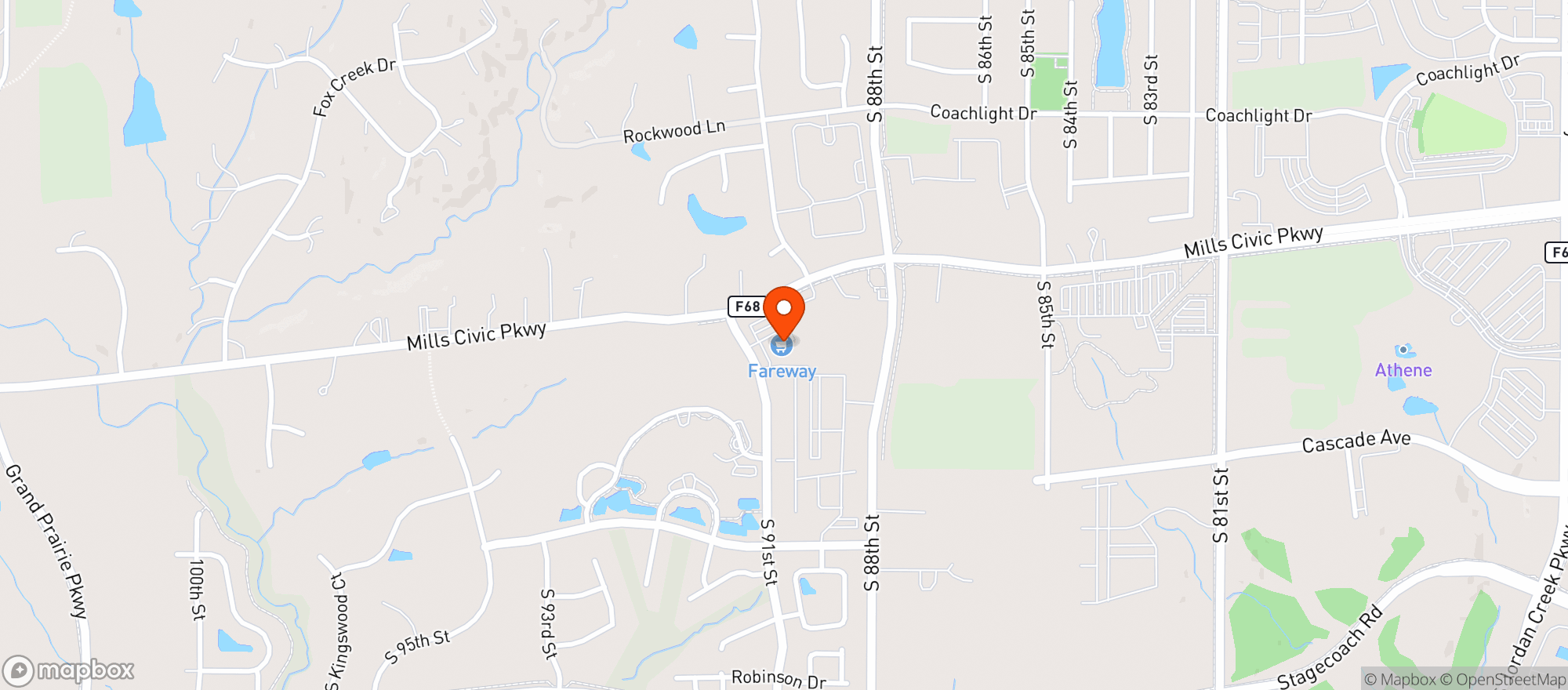 Map showing Fareway Mills Civic 232 #232
