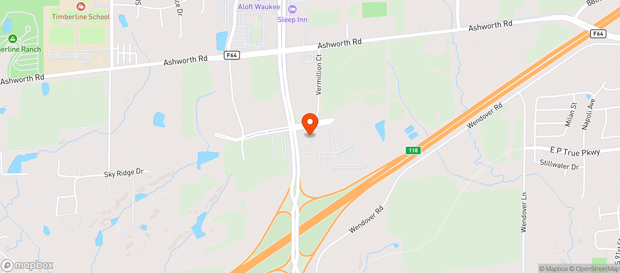 Map showing Maverik Country Store #5284