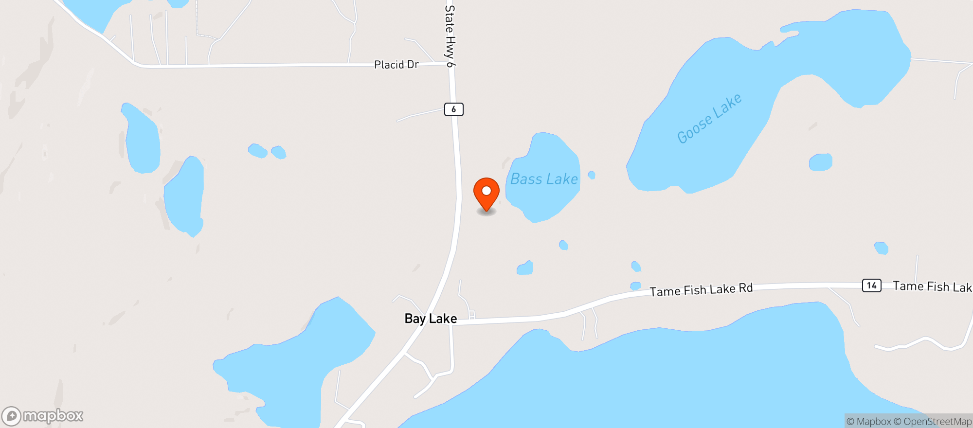 Map showing White Oak Grill