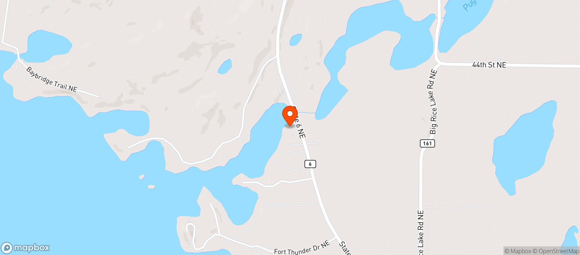 Map showing Deer Haven