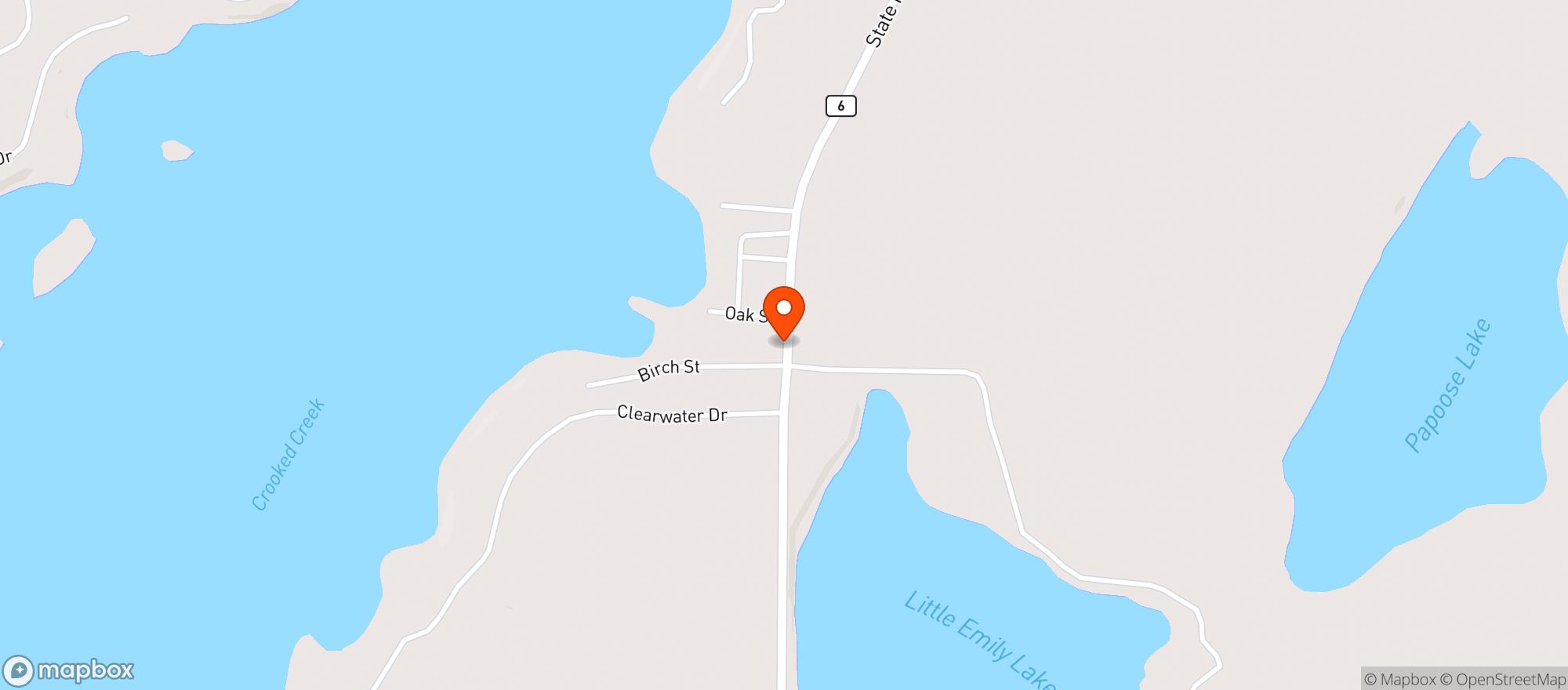 Map showing Pickled Loon Saloon