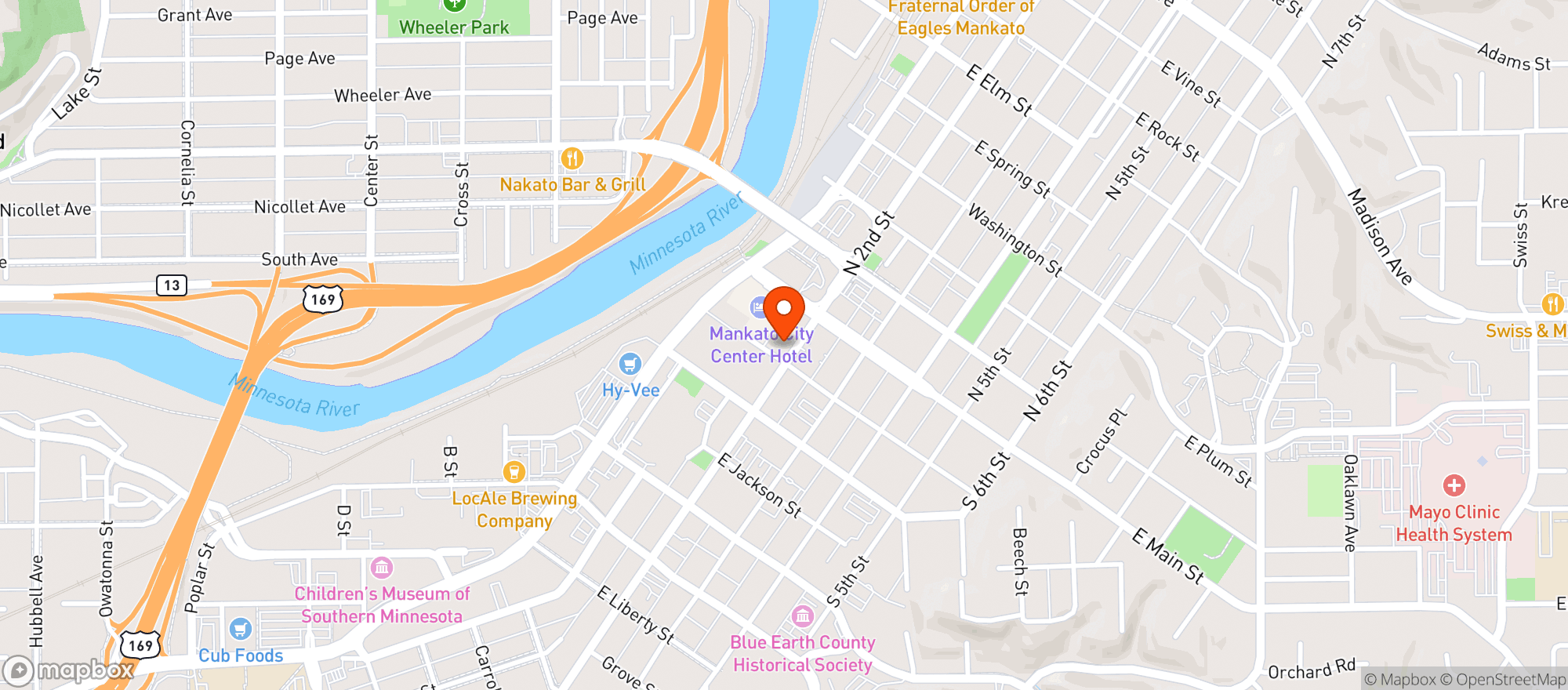 Map showing Number 4 Bar & Grill