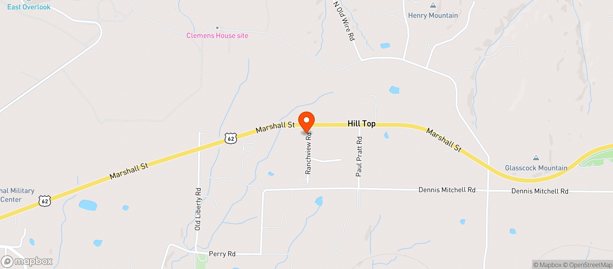 Map showing Garfield Liquor