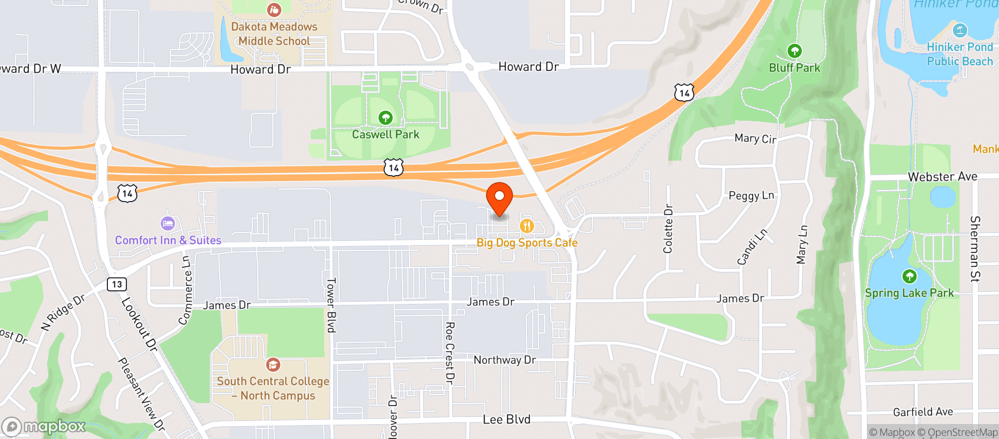 Map showing Kwik Trip #615