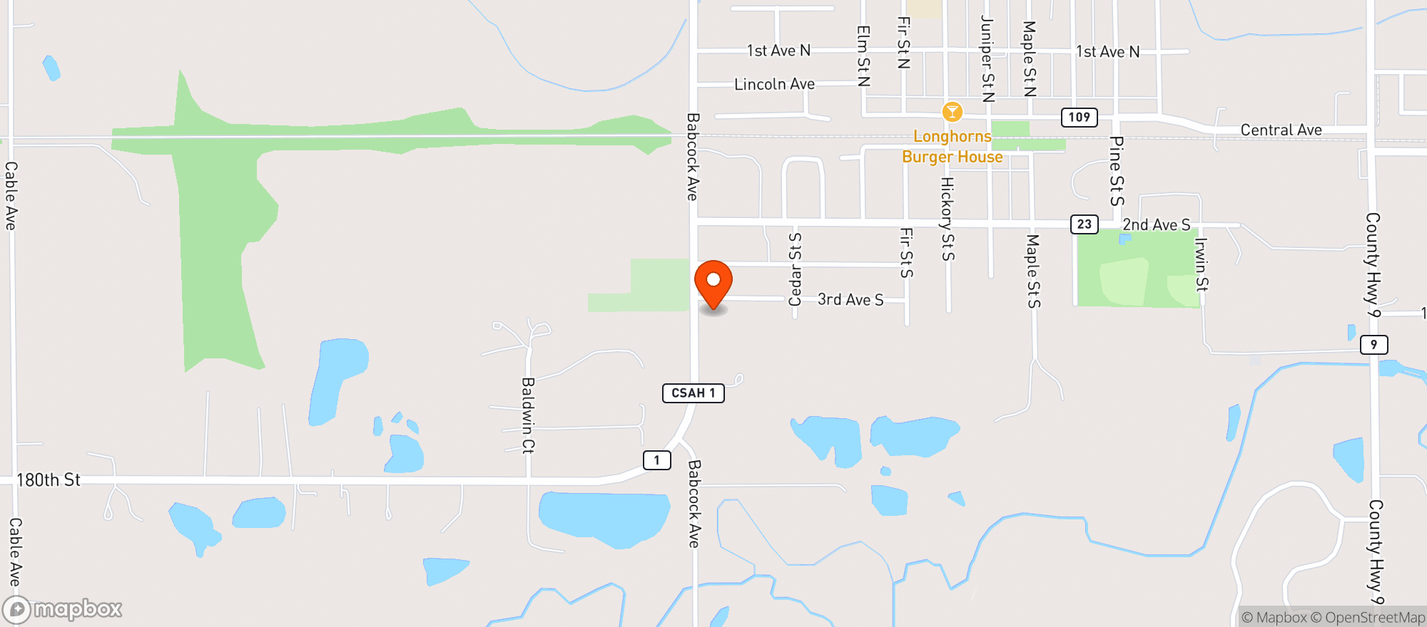Map showing Liquor Depot
