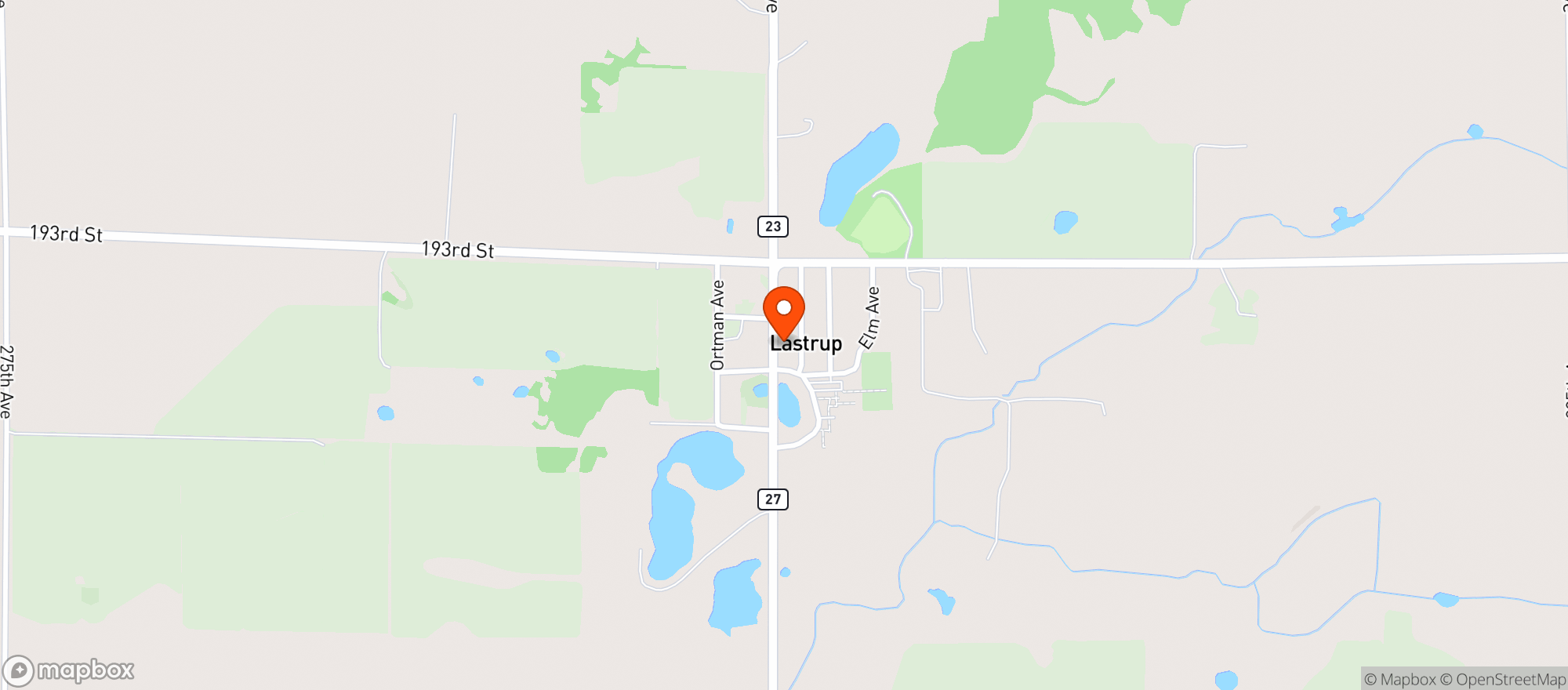 Map showing Fisch House Bar & Grill