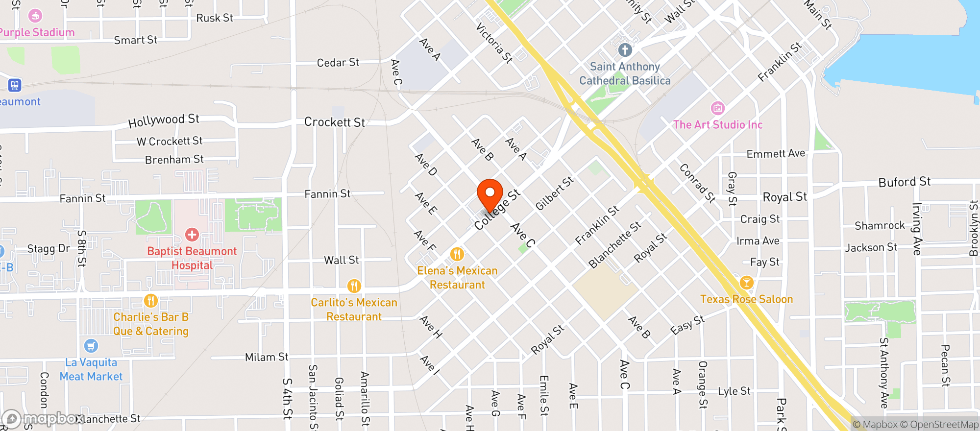 Map showing Mercado De Familia