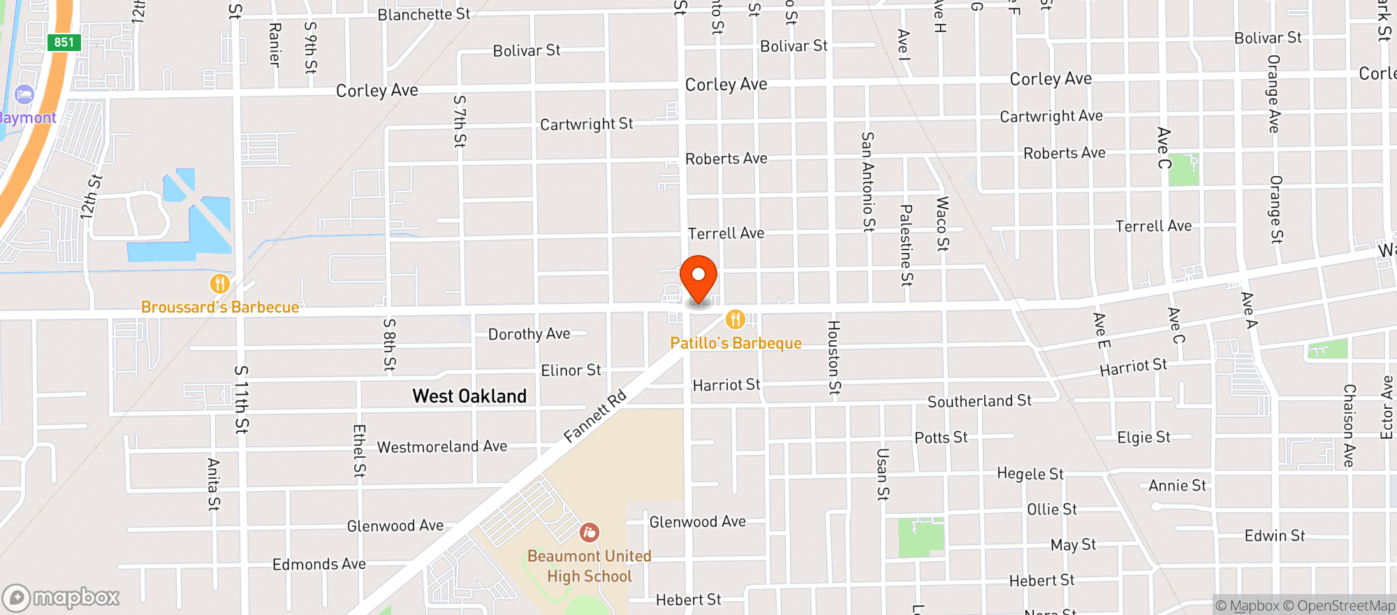 Map showing Tejas Liquor
