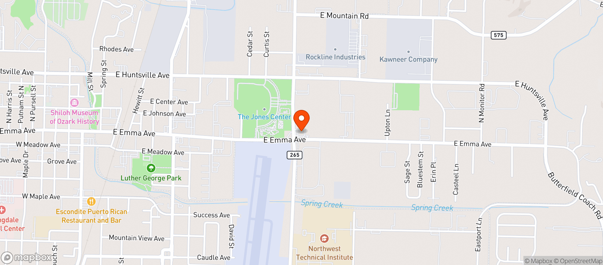 Map showing Cheers