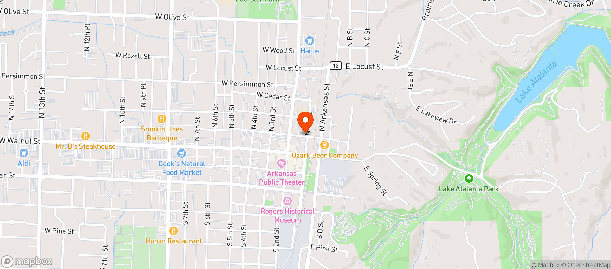 Map showing Nola’s Pantry