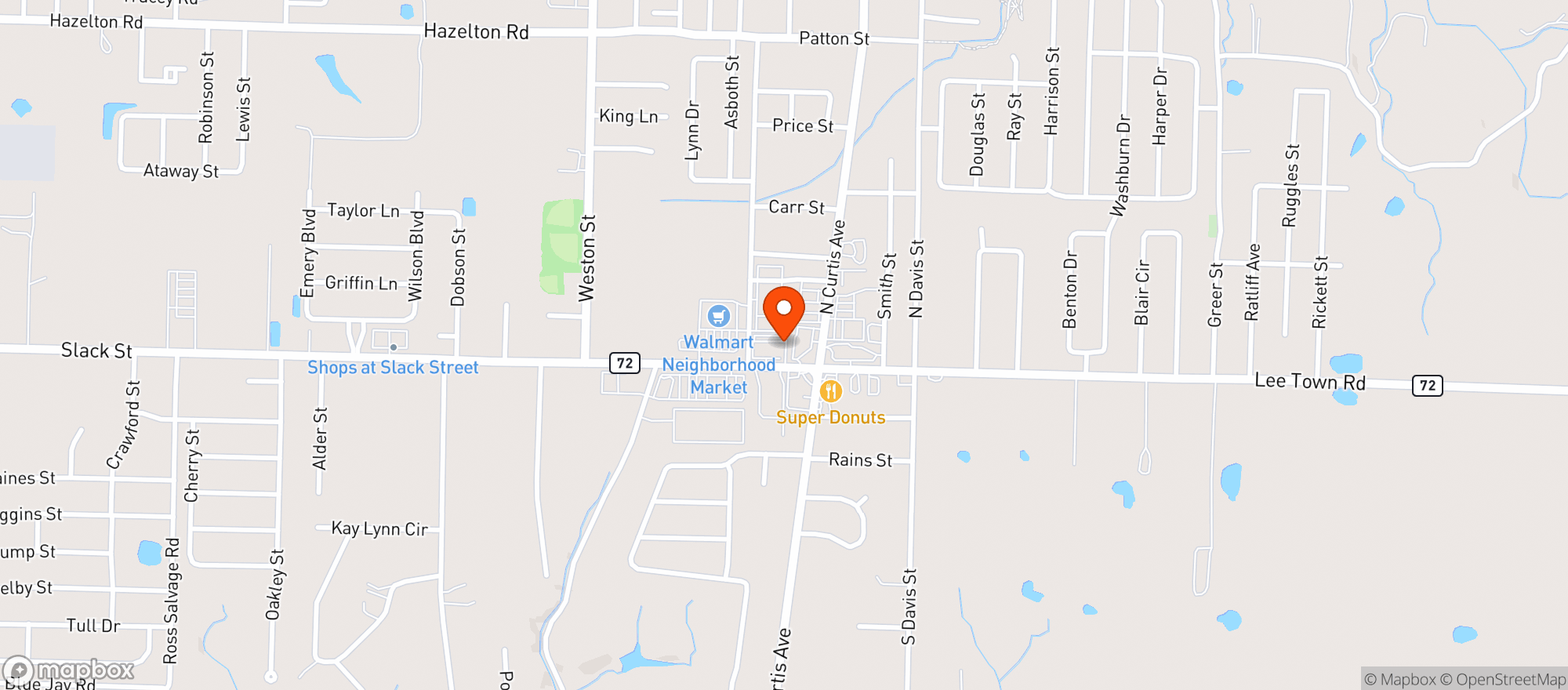 Map showing Whistle Stop Cellars