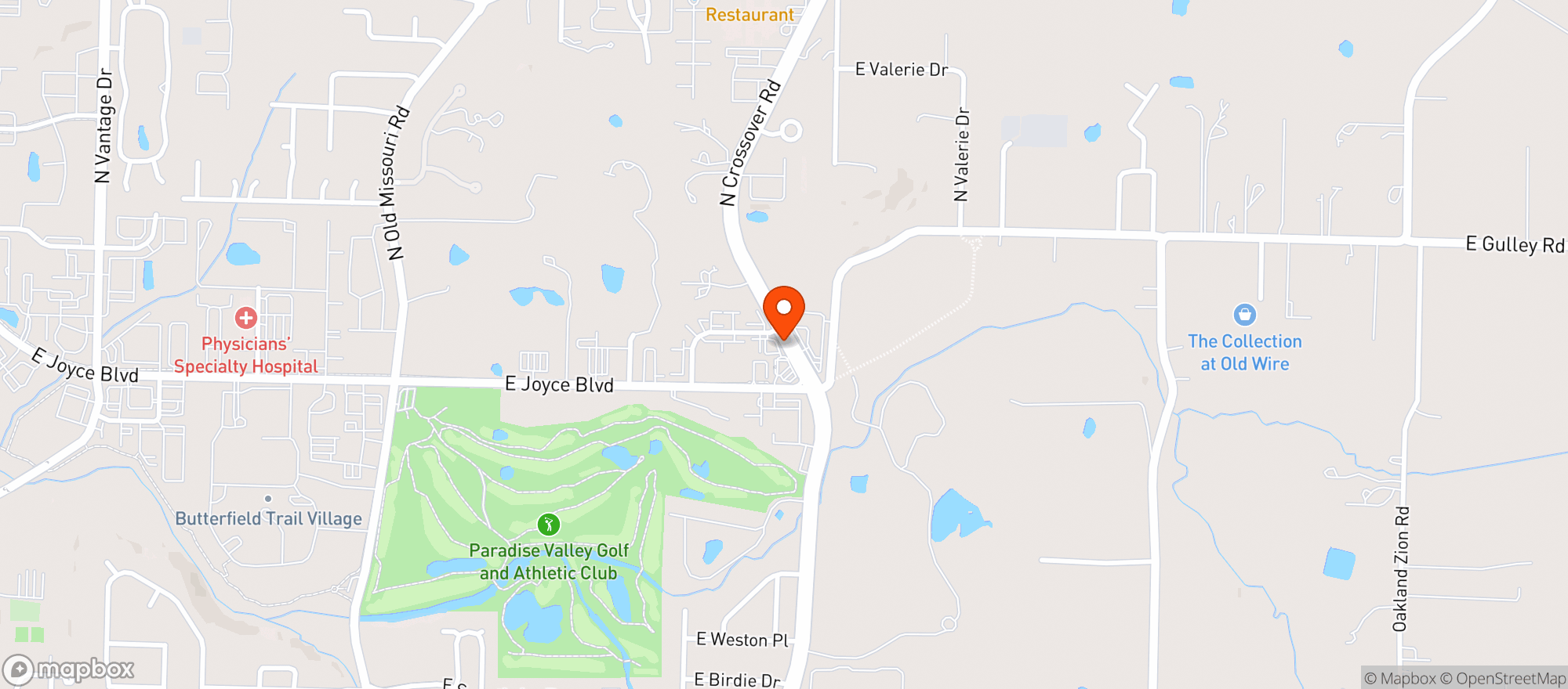 Map showing White Oak Station