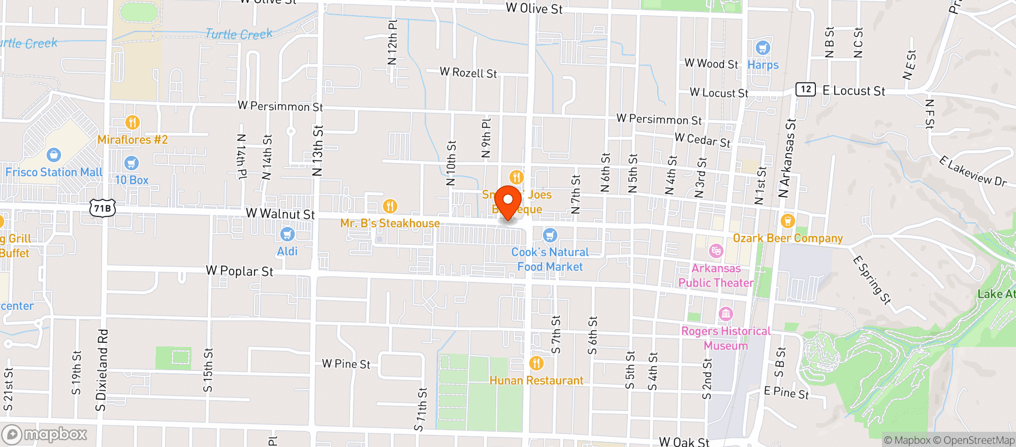 Map showing Walmart Neighborhood Mkt