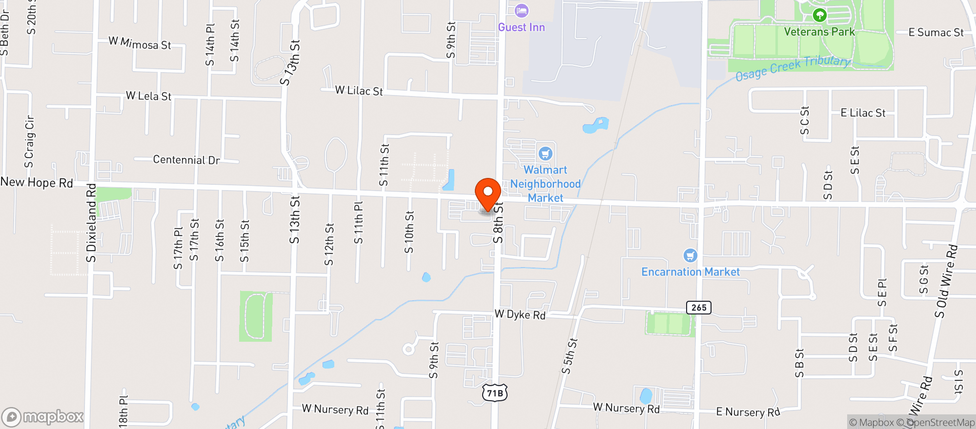 Map showing Bjs Liquor