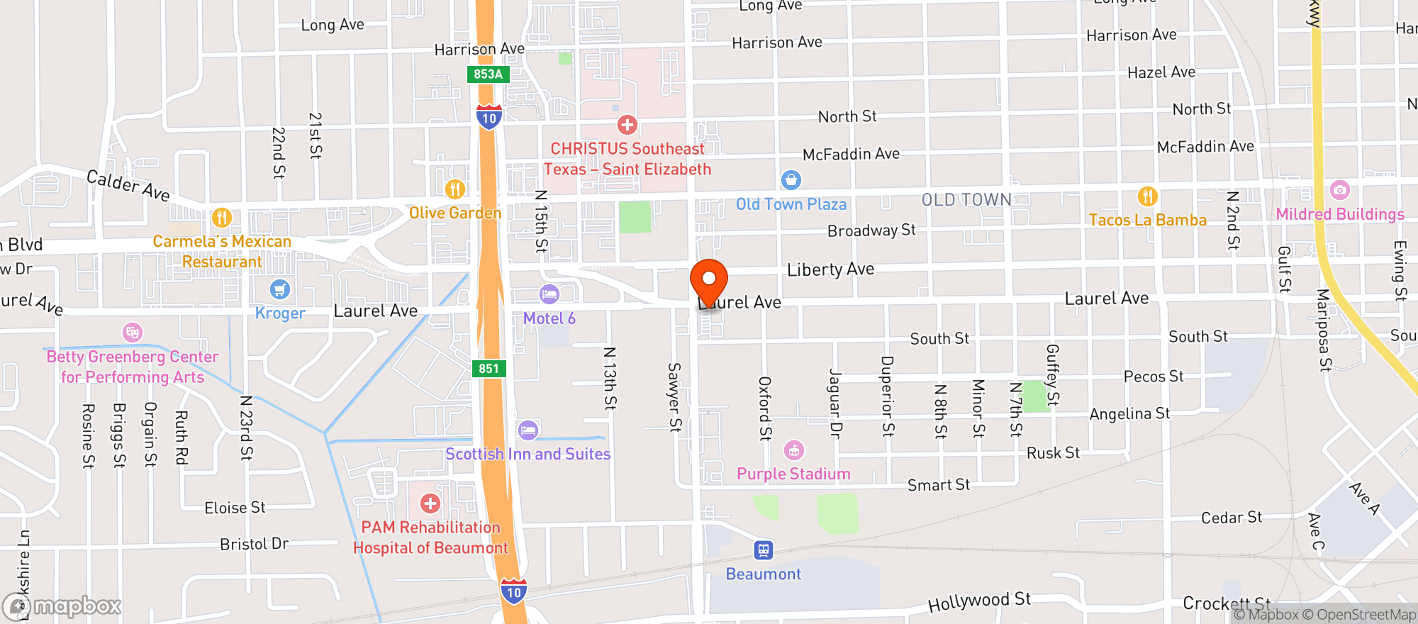 Map showing Exxon