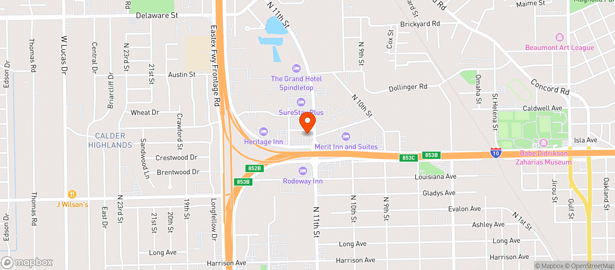 Map showing Sunshine Quick Stop