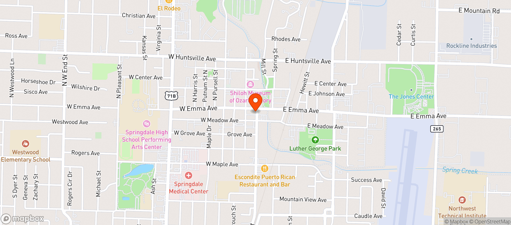 Map showing Emmas Market & Bottle Shop