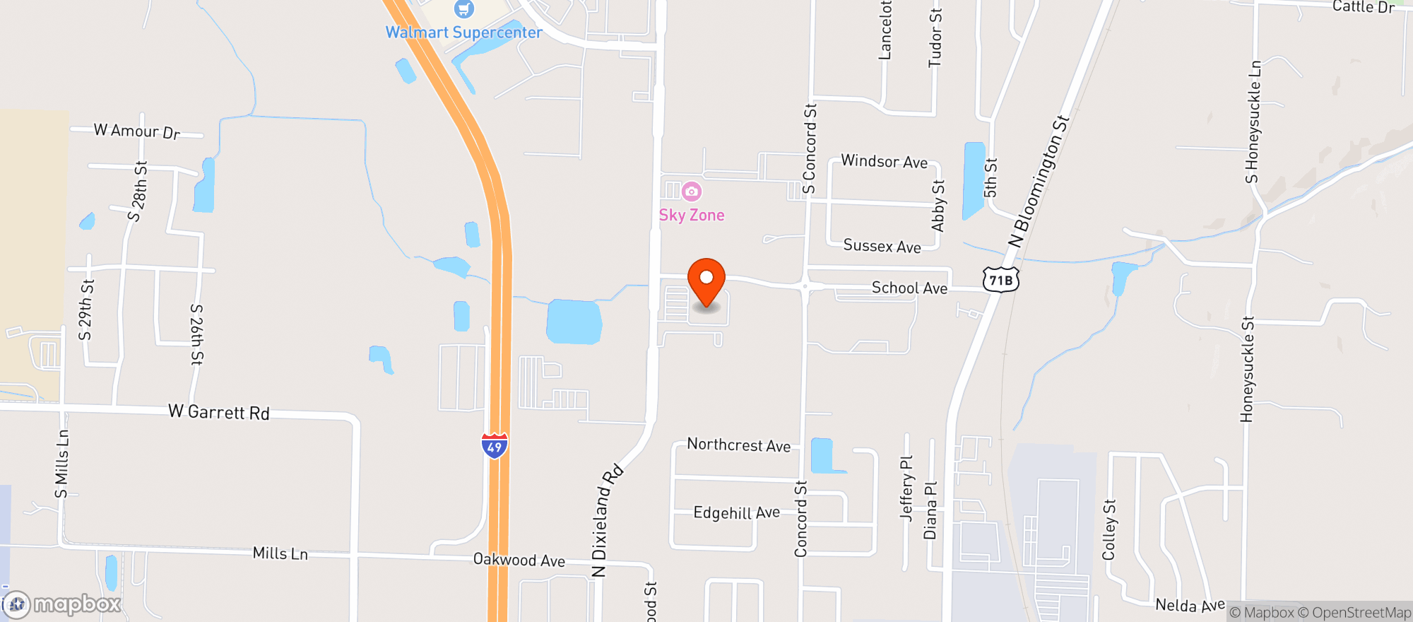 Map showing Fast Lane Entertainment #0000000