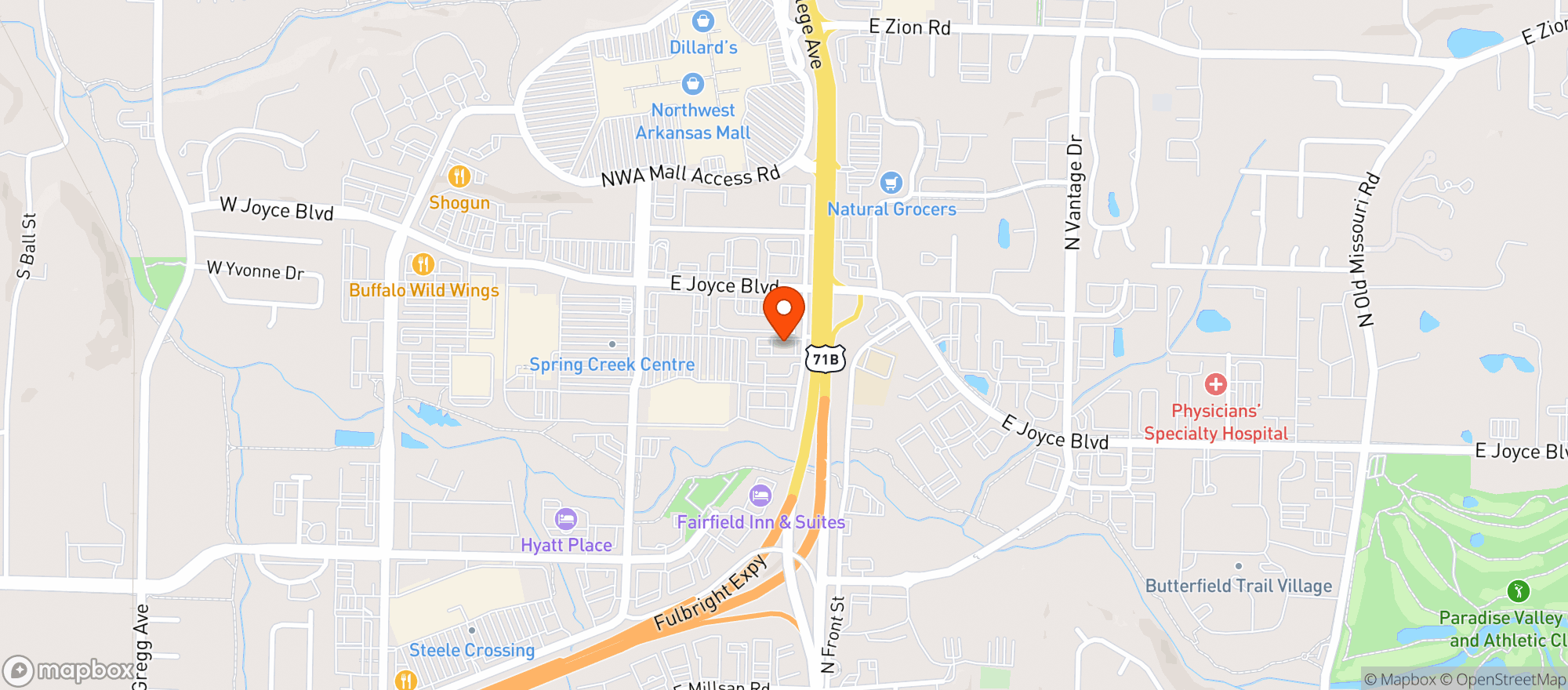 Map showing Red Lobster