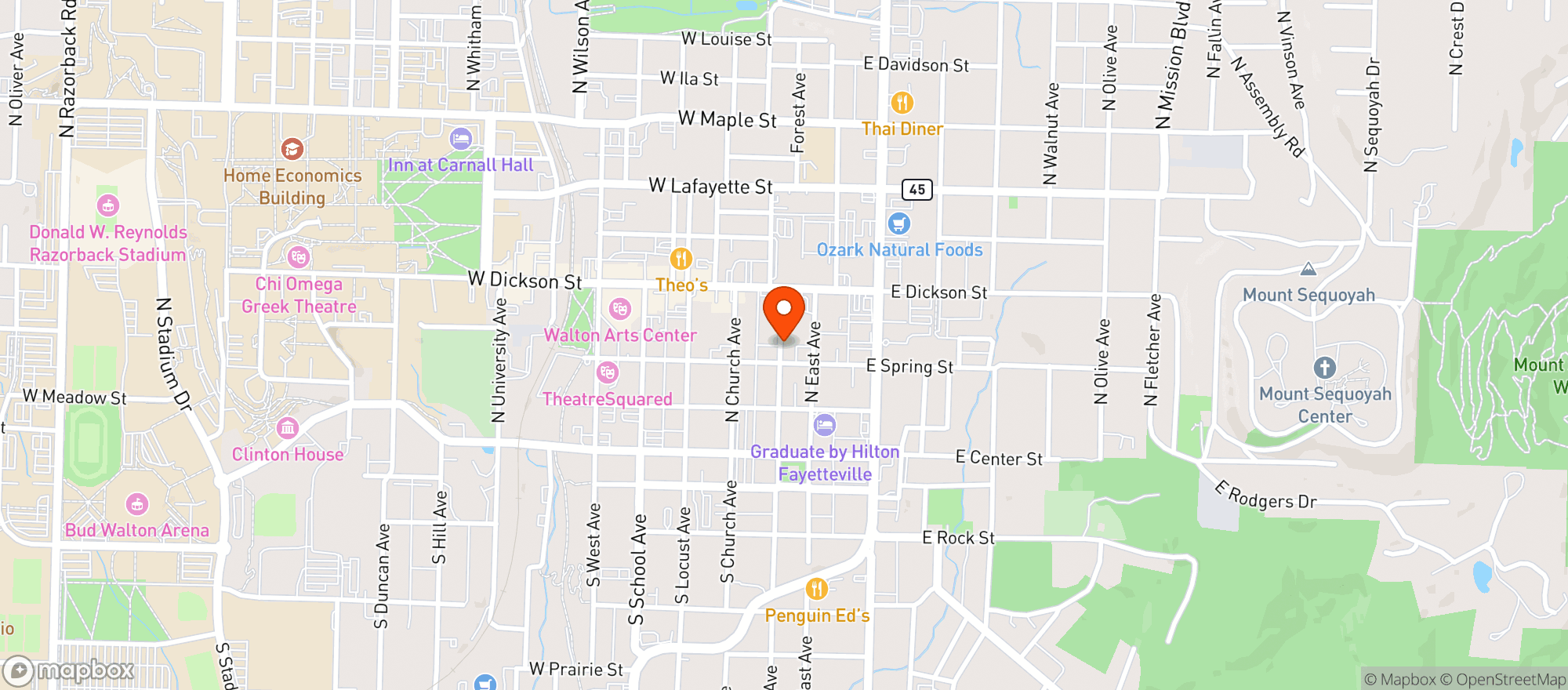 Map showing Atlas The Restaurant #0