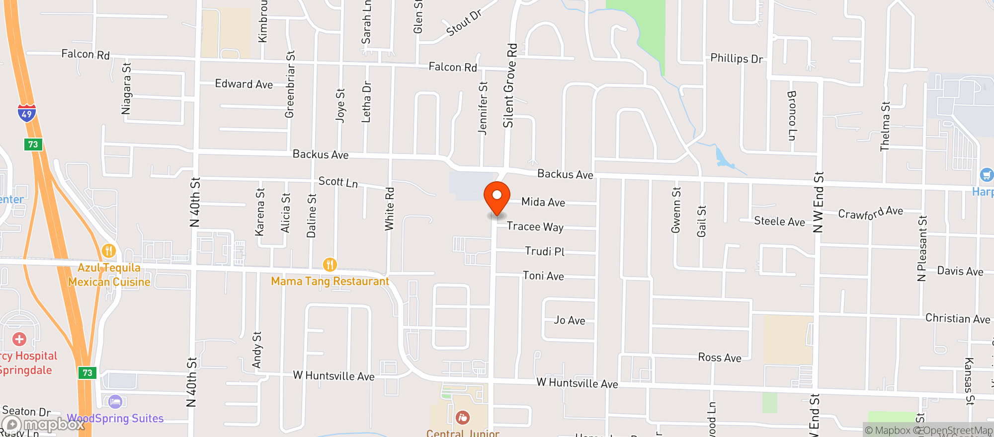 Map showing Gnc
