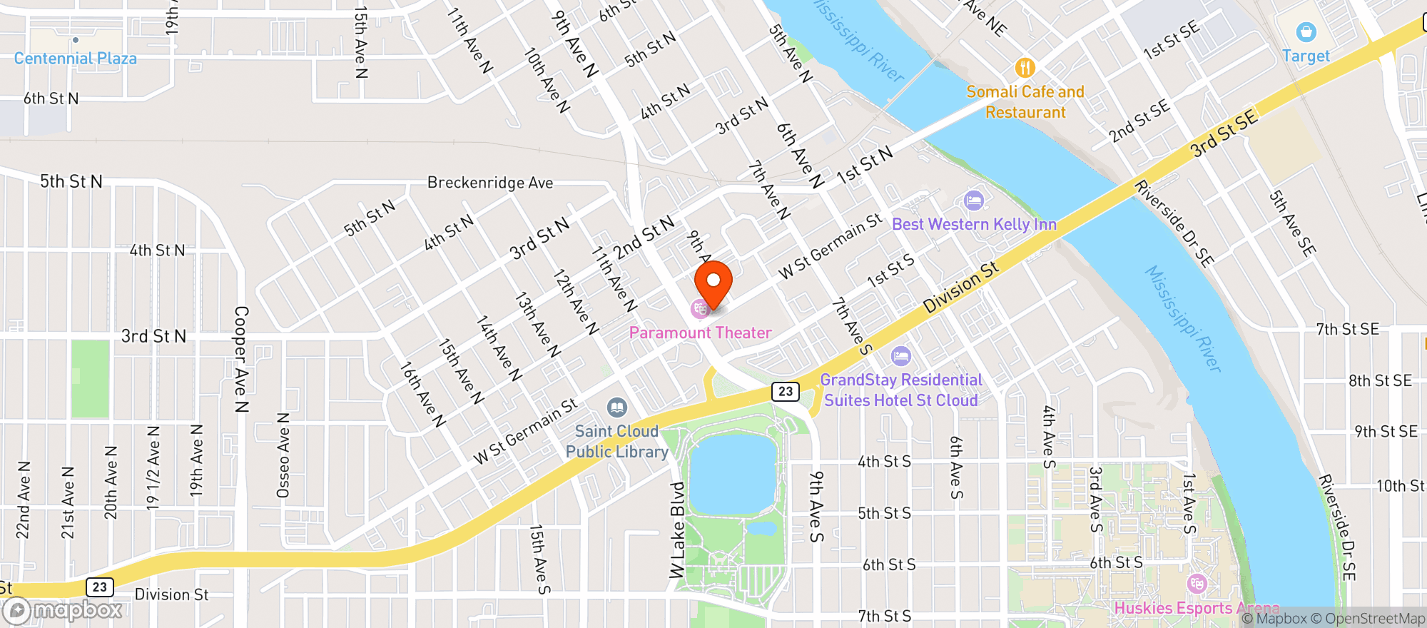 Map showing Jules Bistro