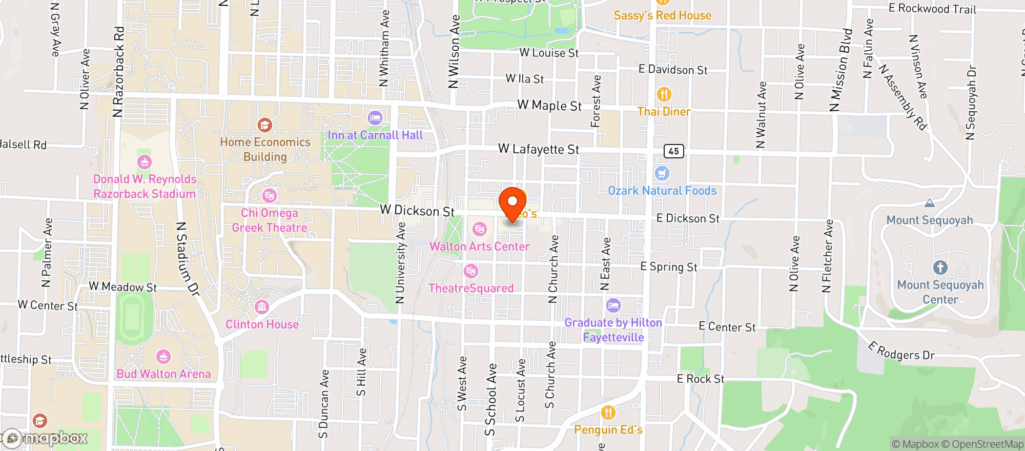 Map showing Sideways