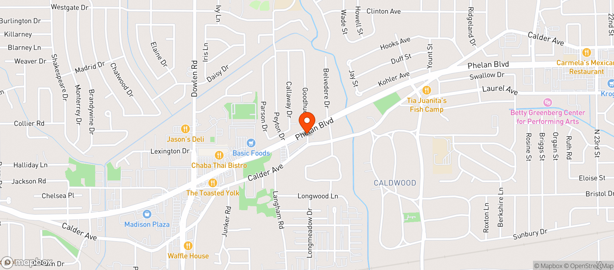 Map showing Millers Discount Liquor