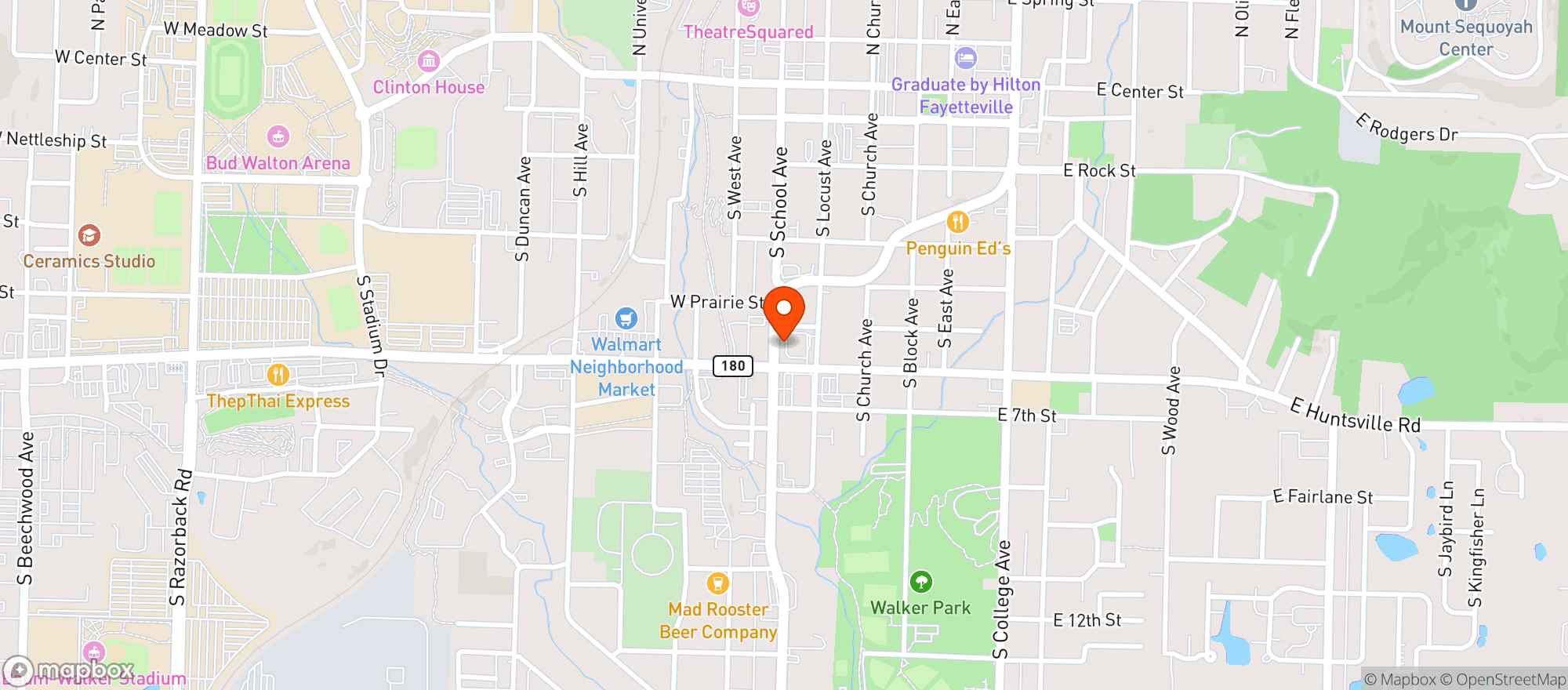 Map showing Walgreens