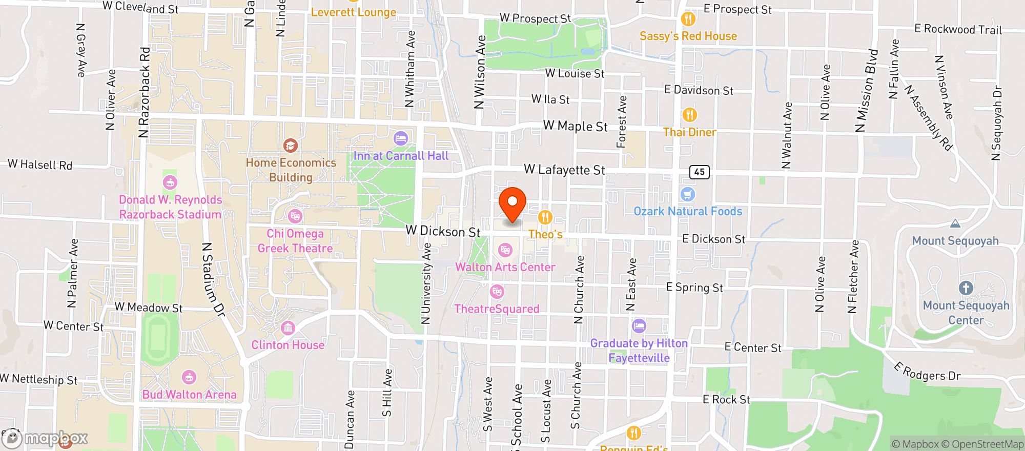 Map showing Brewskis