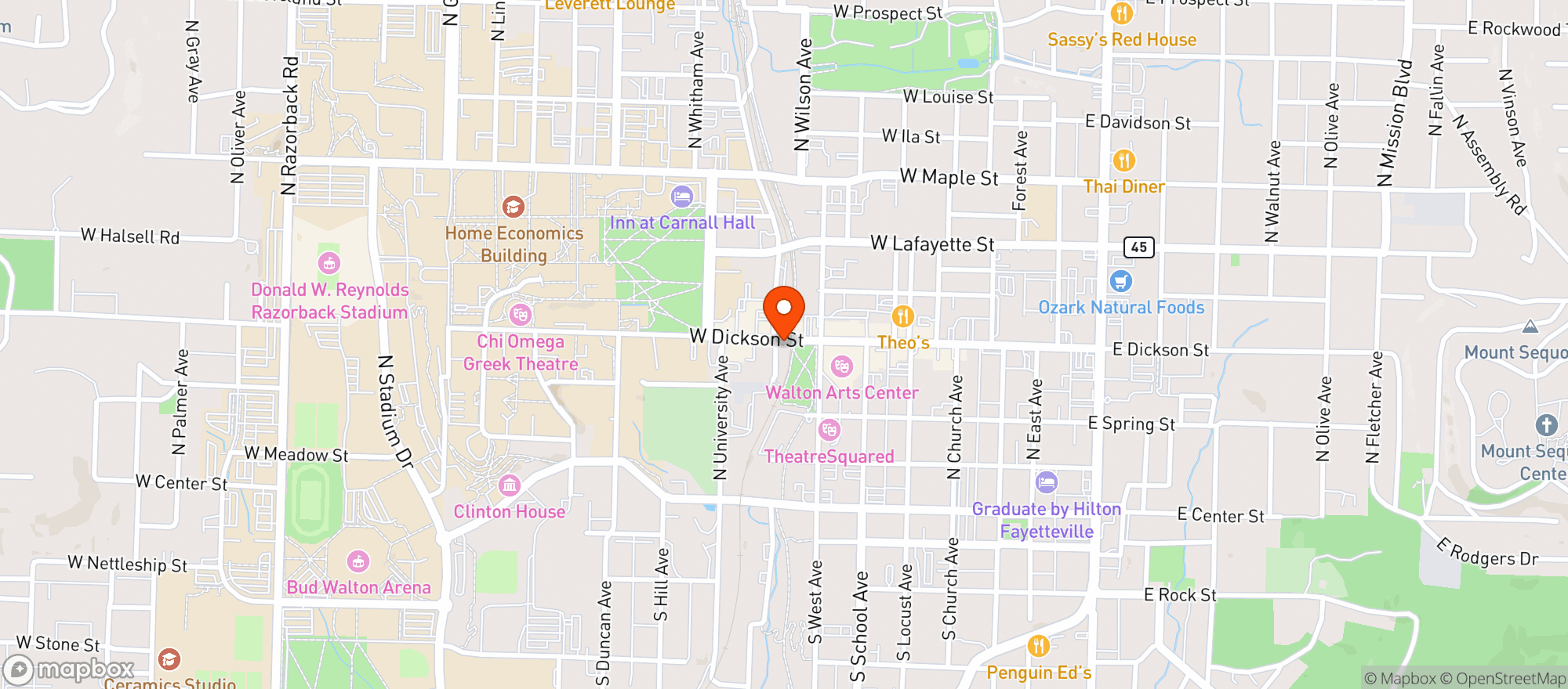 Map showing Majestic Lounge
