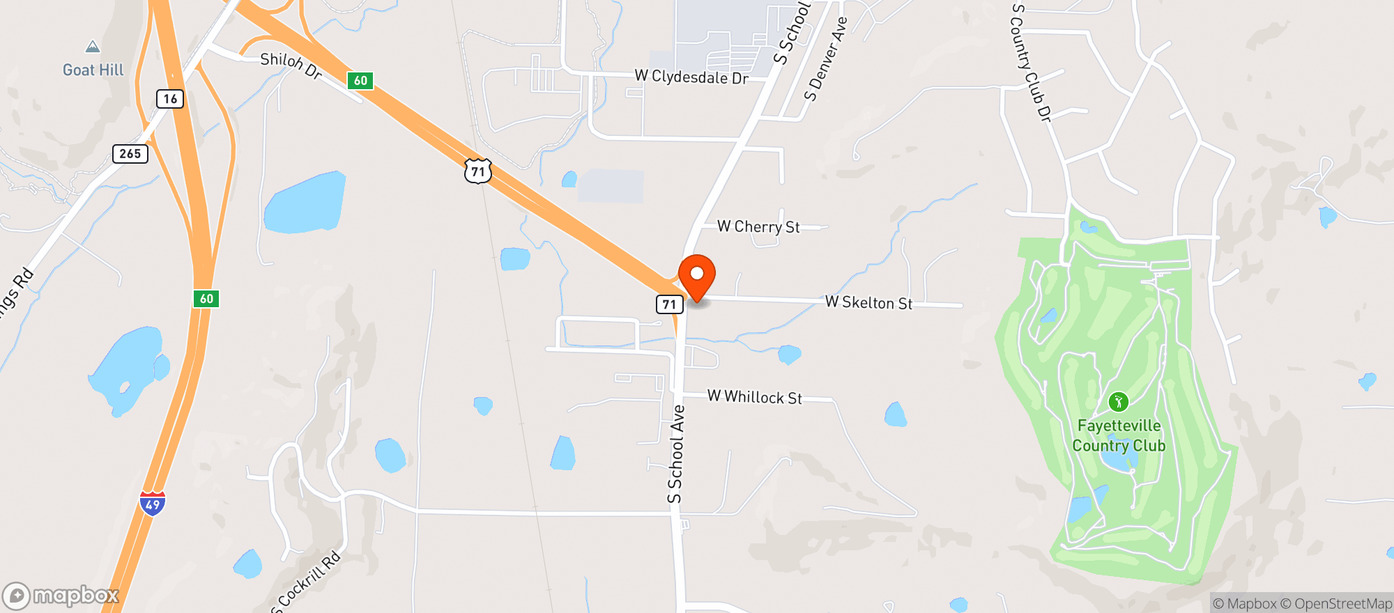 Map showing By Pass Liquor Store