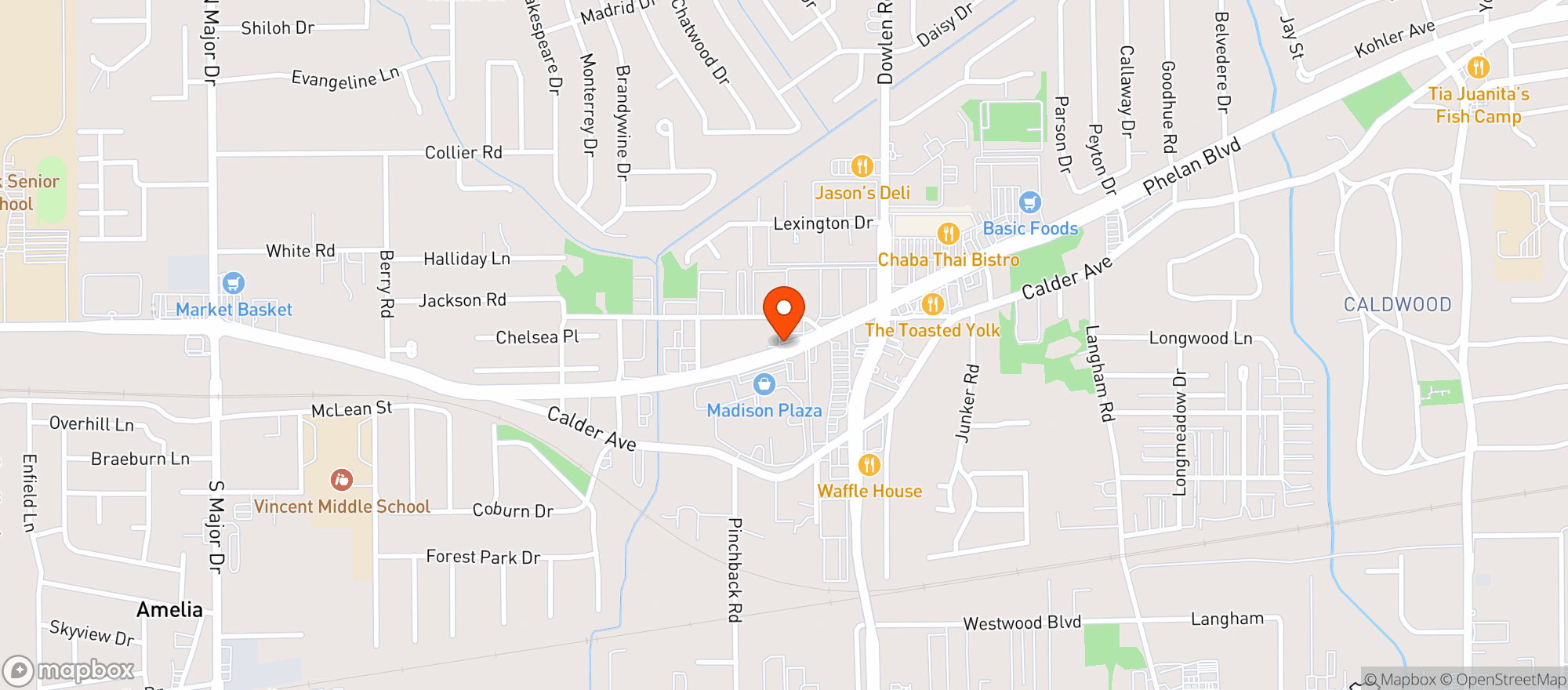 Map showing Debbs Liquor