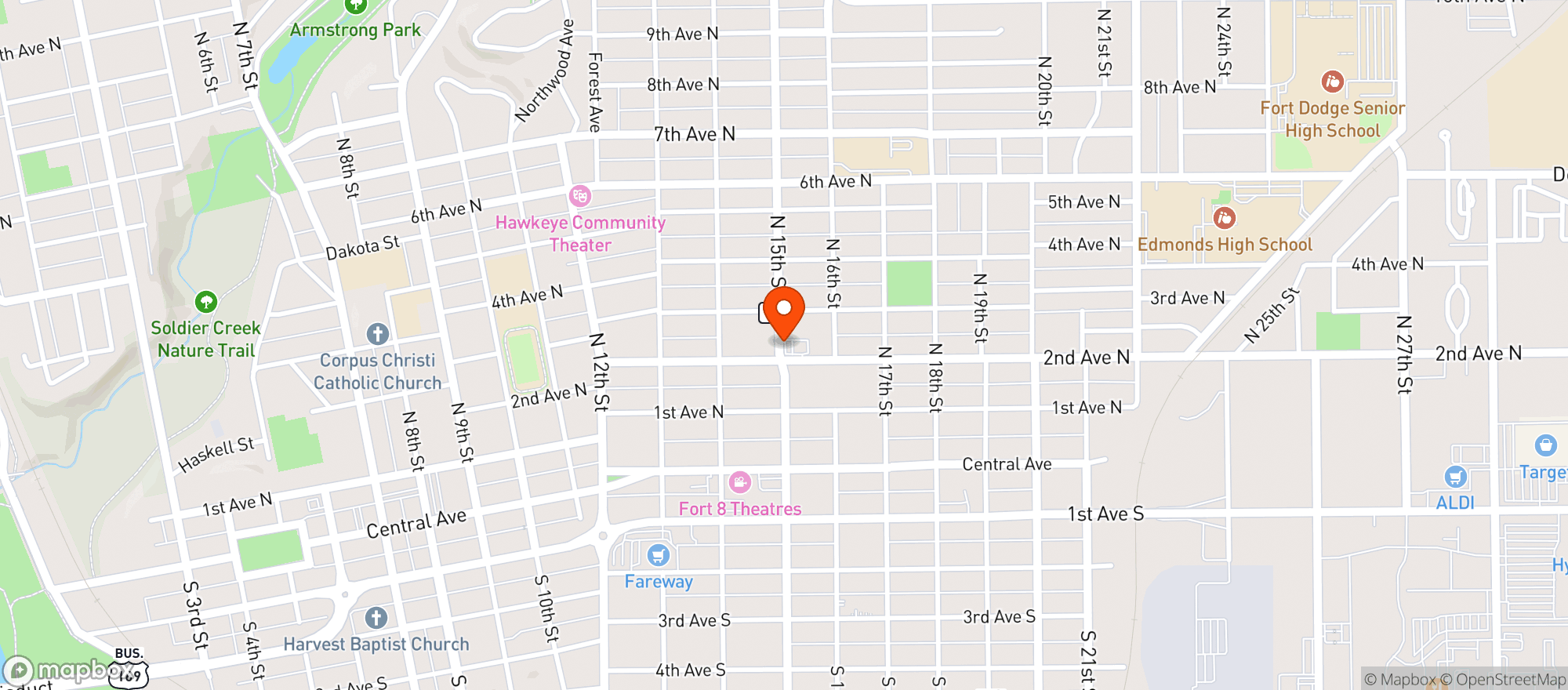 Map showing KWIK STAR #116