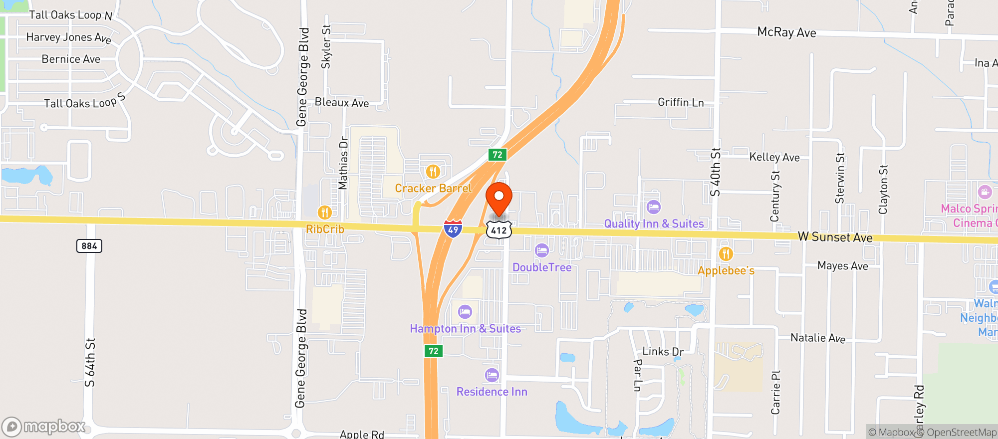 Map showing Cheers Liquor & Wine