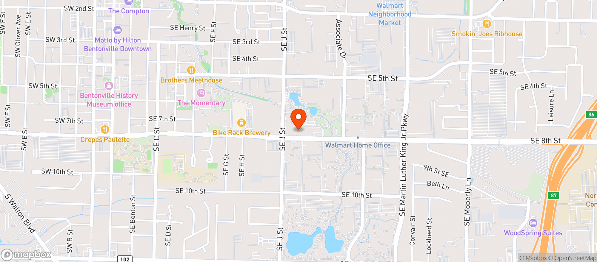 Map showing Ac Hotels By Marriott