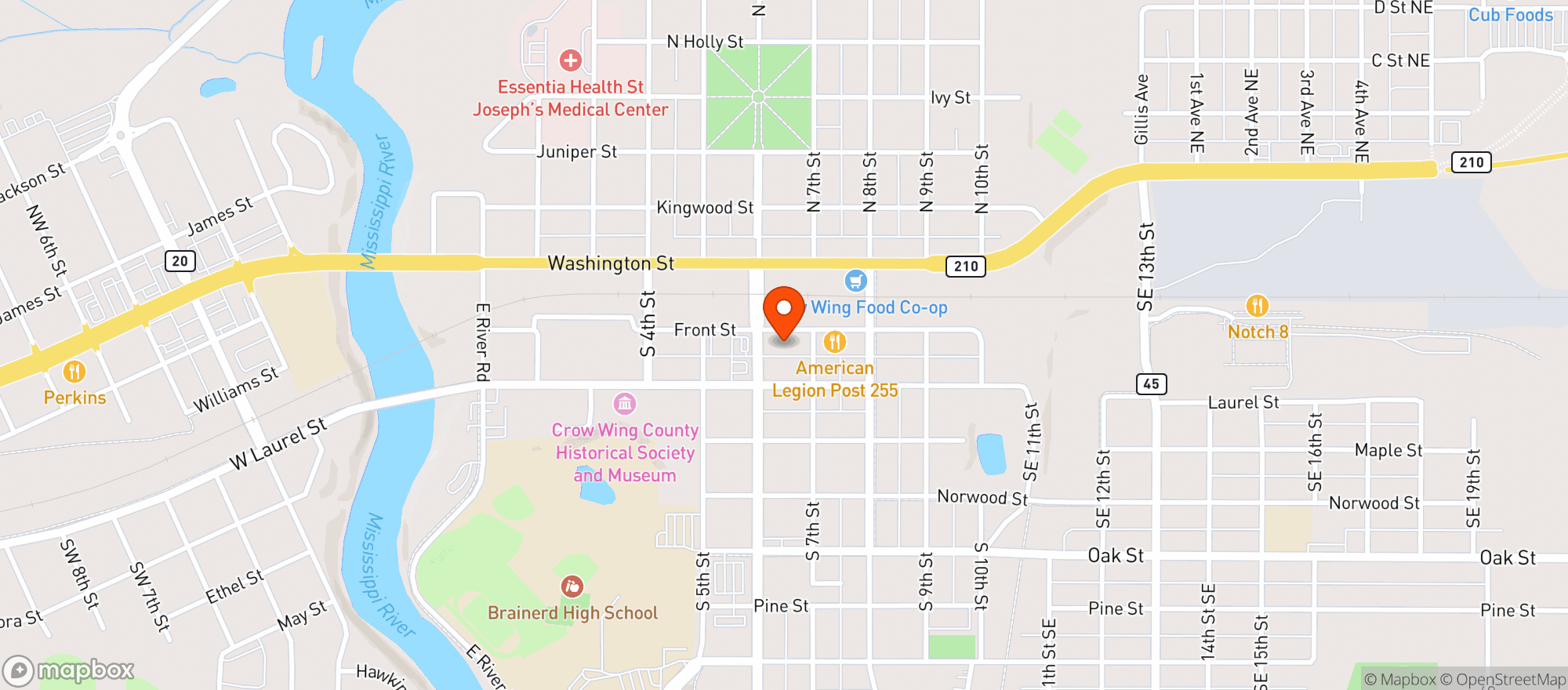 Map showing Blue Oyster
