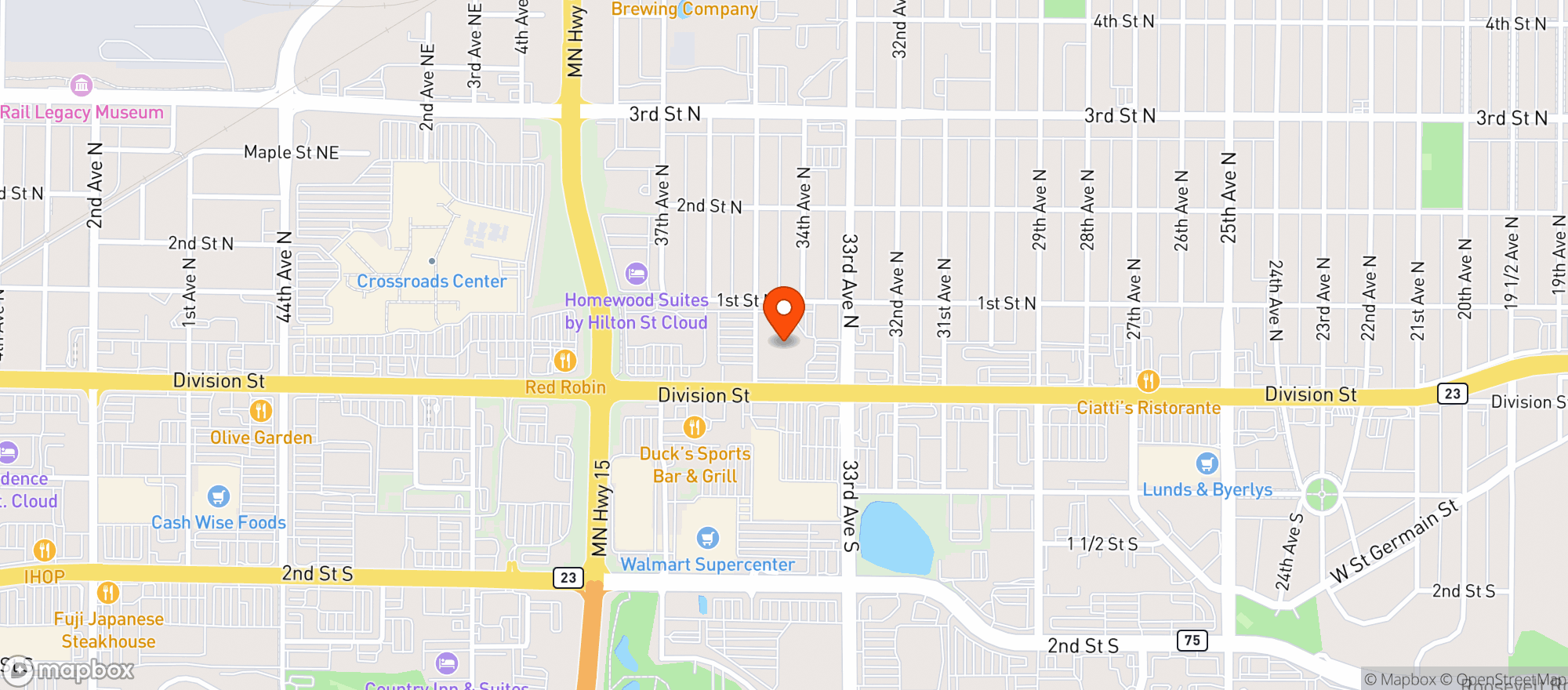 Map showing Cbd Hempdropz Of St Cloud
