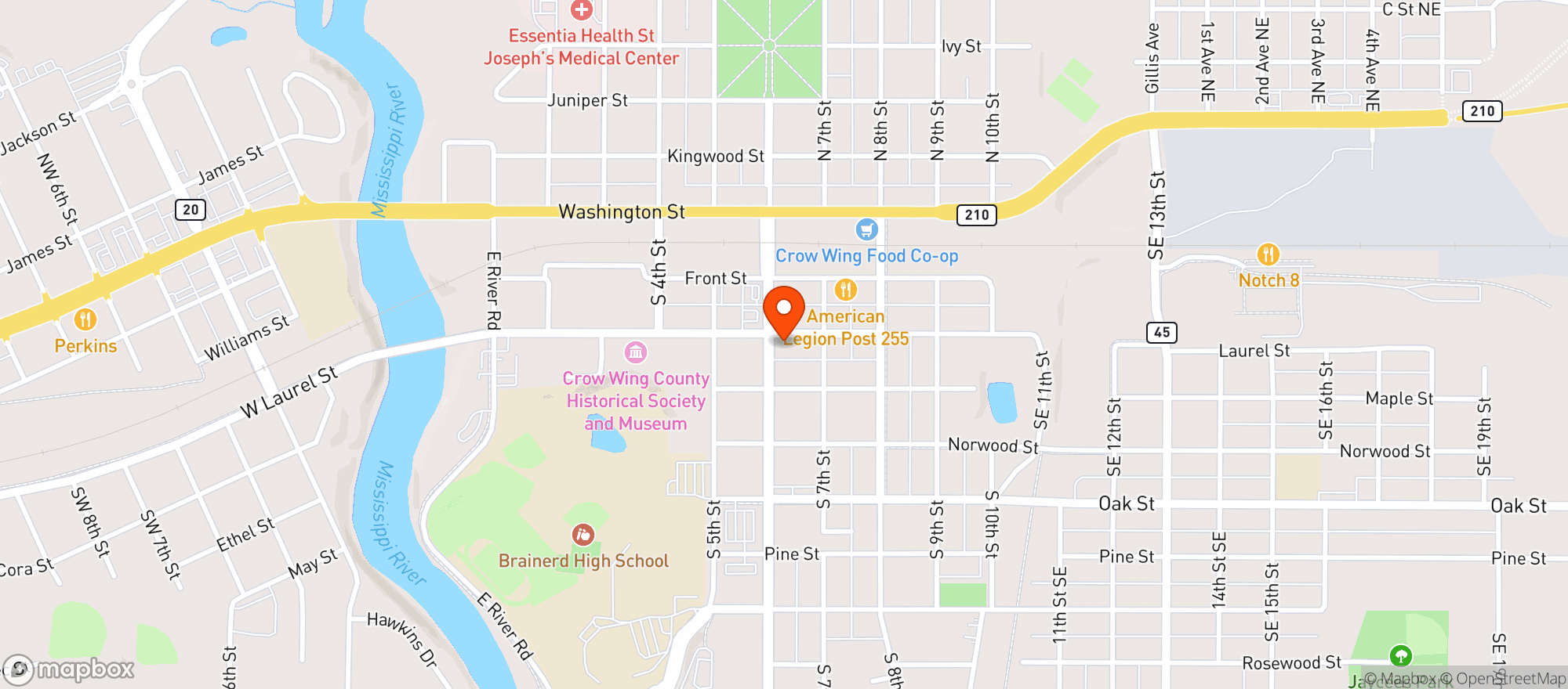 Map showing Sage On Laurel