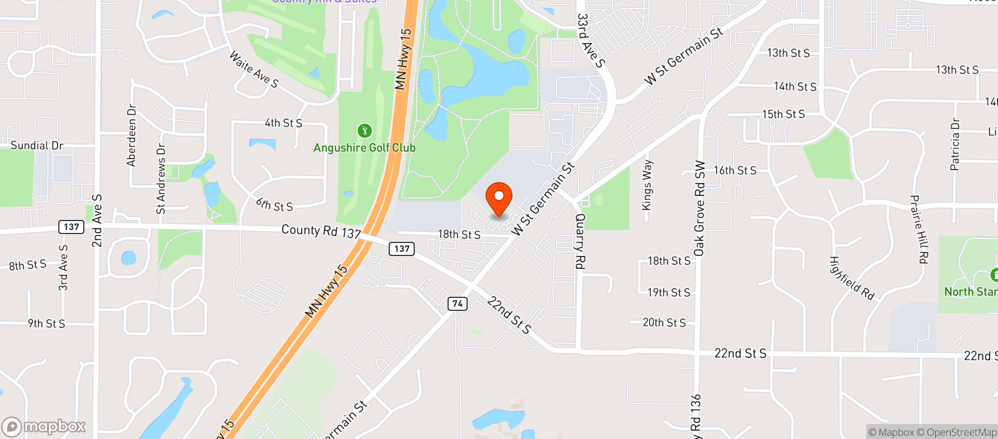 Map showing Nicks Discount Liquor