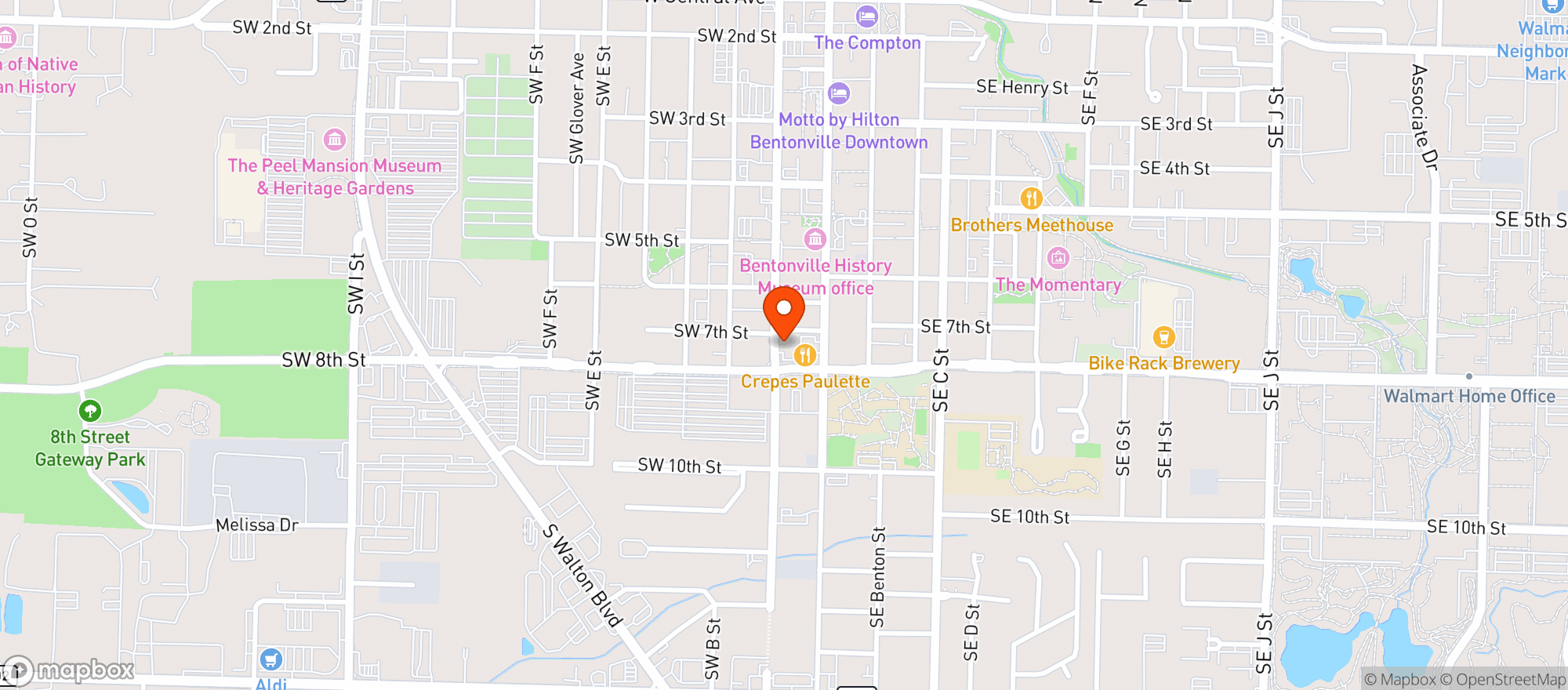 Map showing Botanical At 8th & A