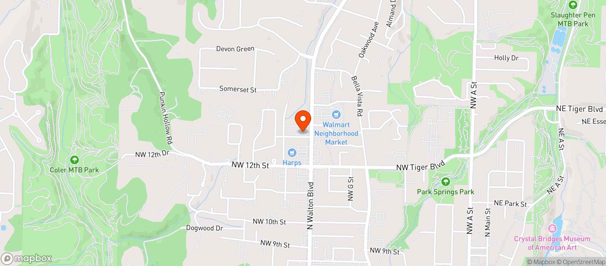 Map showing Finnegans Wine & Spirits