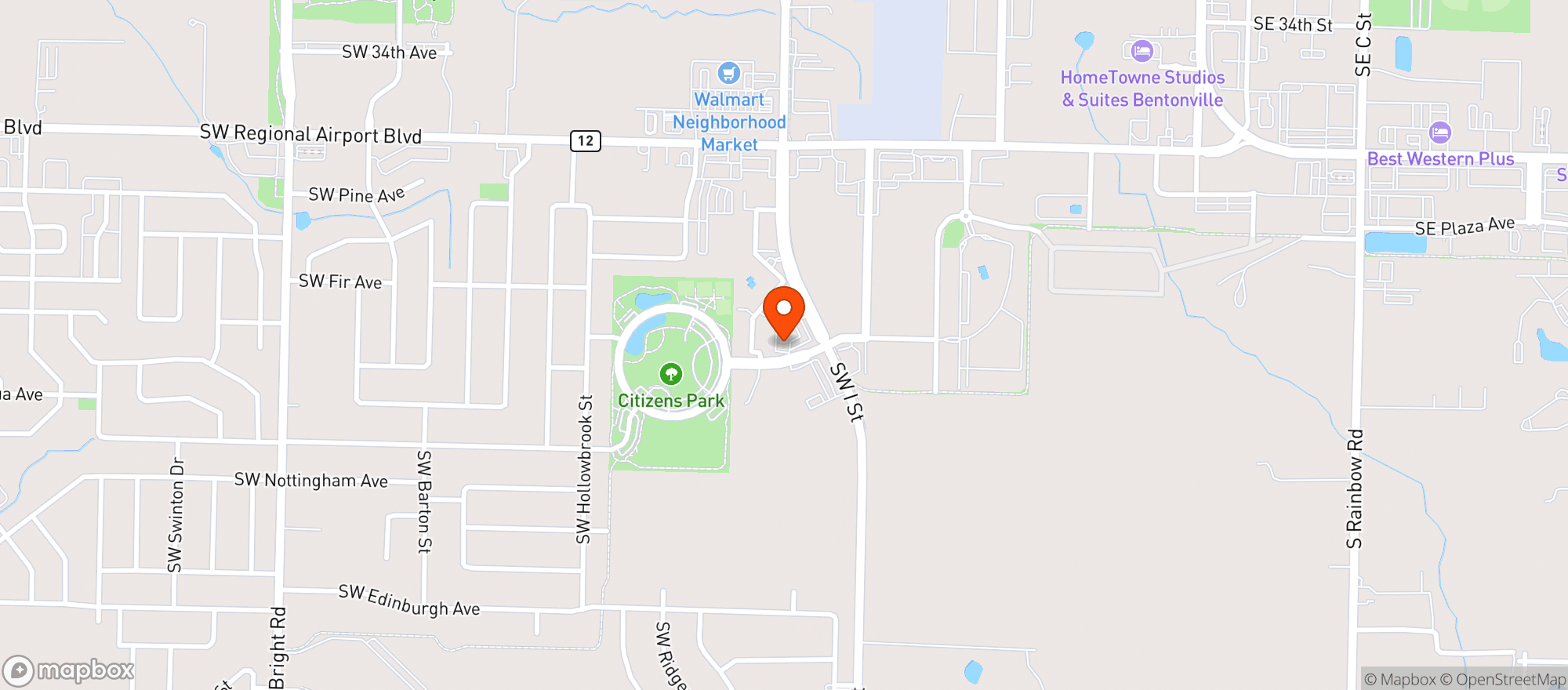 Map showing SOCIAL PROJECT BREWING COMPANY