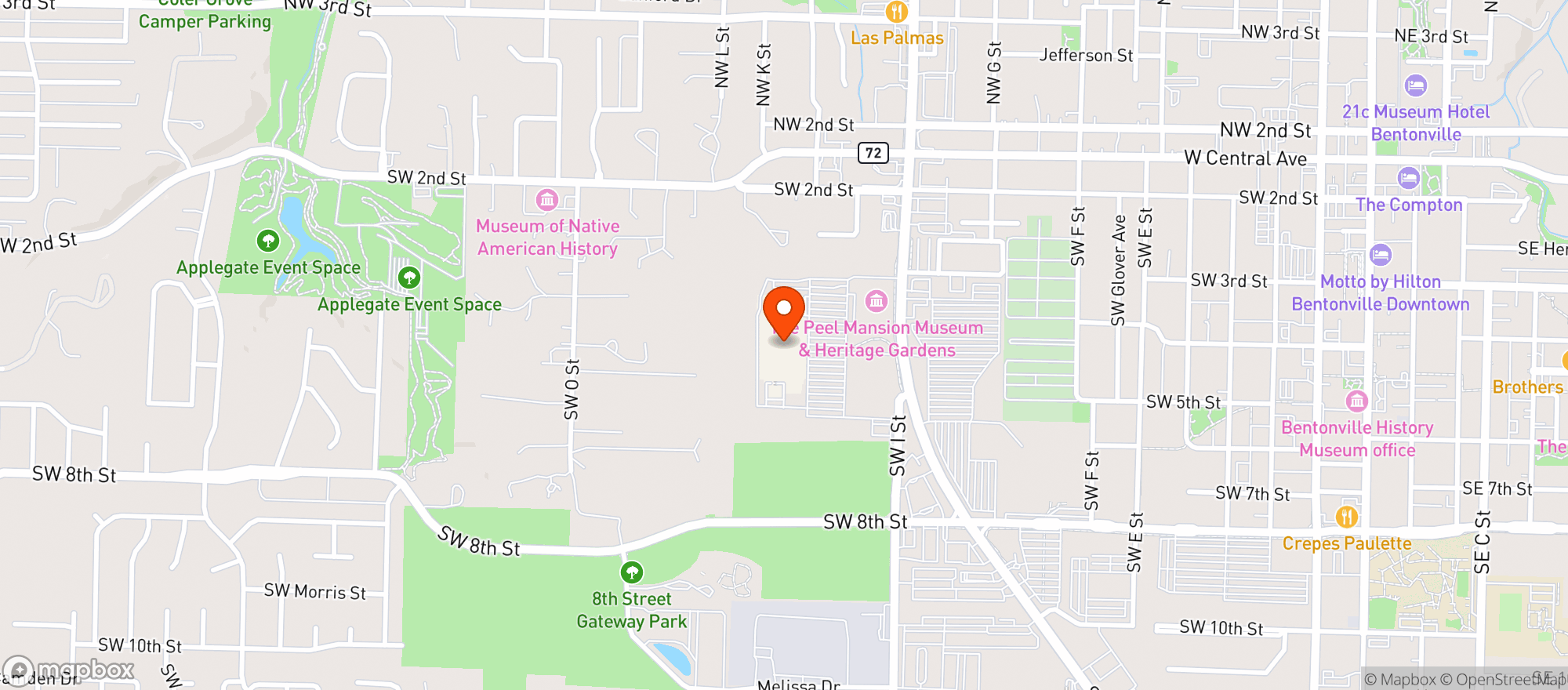 Map showing Walmart Supercenter