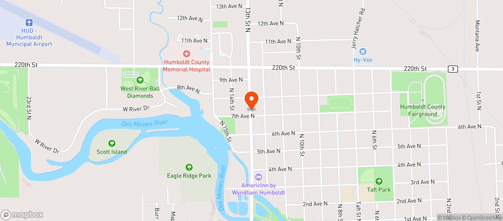 Map showing MIDWEST PRINTED