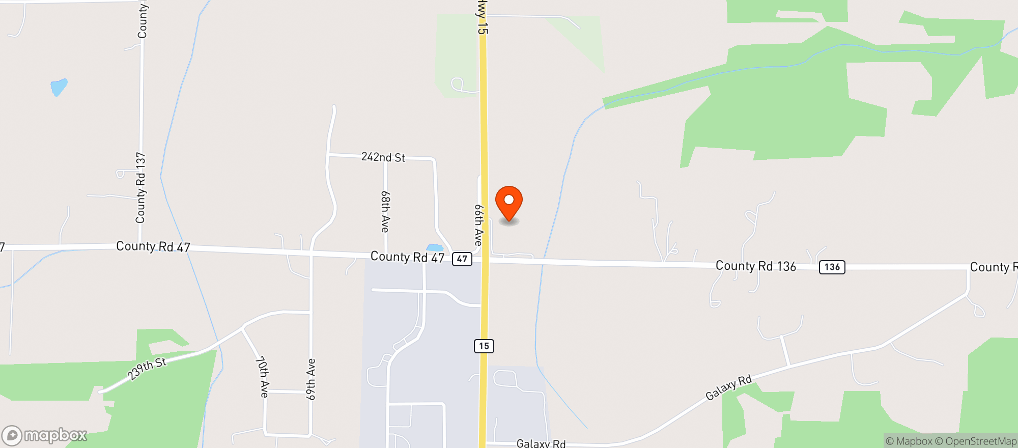 Map showing Delux Liquors